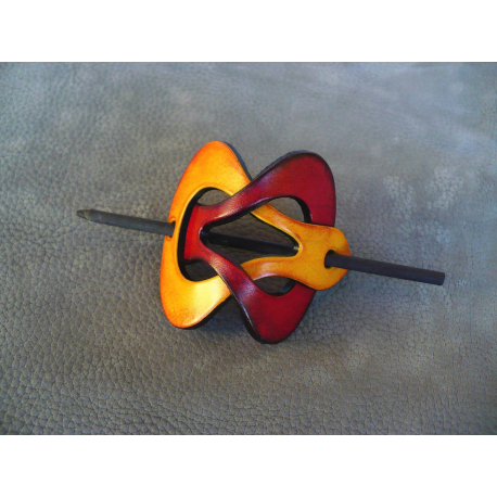 Barrette Jaune - Rouge