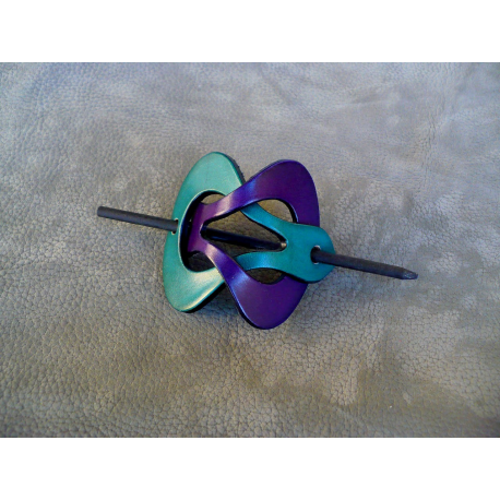 Barrette Vert - Violet